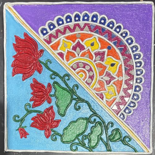 The Lotus and The Mandala - An Artists Invitational Canvas