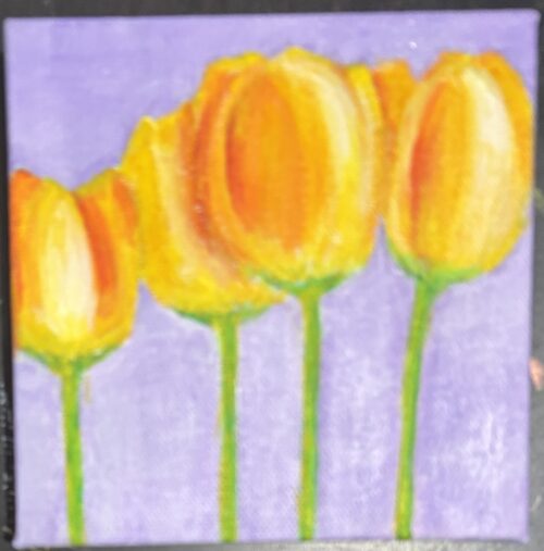 Golden Tulips - An Artists Invitational Canvas